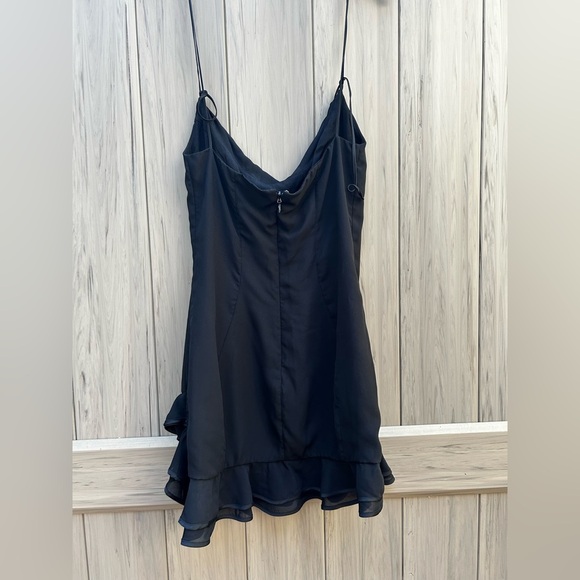 HOUSE OF CB 'Rossella' Black Ruffle Mini Dress - Picture 10 of 15